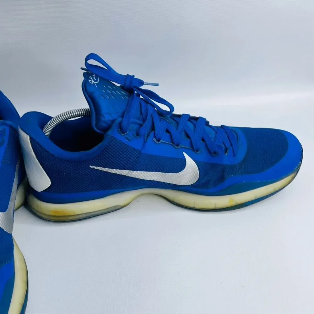 Nike Kobe X 10 TB 813030-402 Game Royal Metallic Silver White‎ Mens Size 14.5